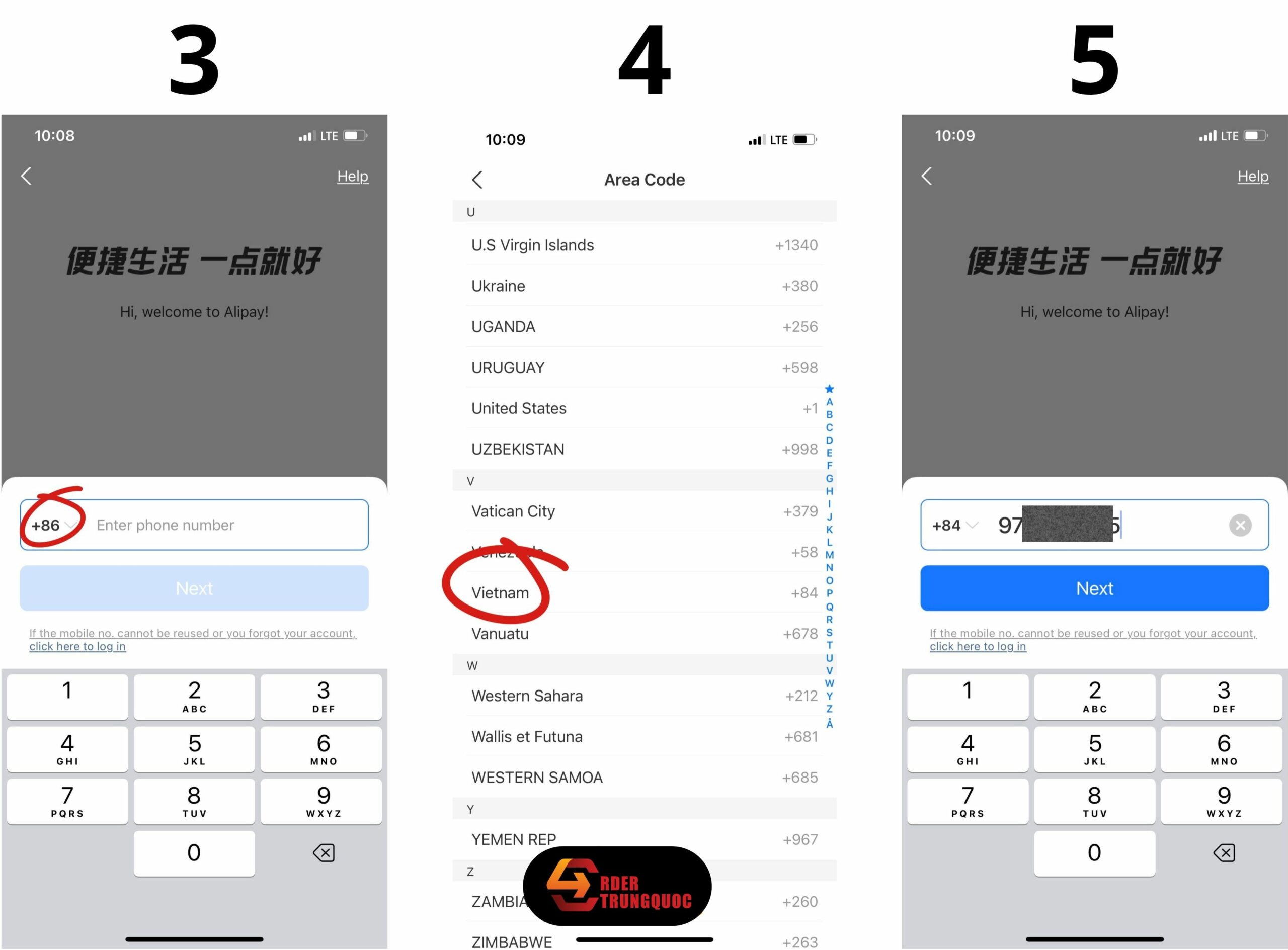 Đăng ký tài khoản taobao trên điện thoại