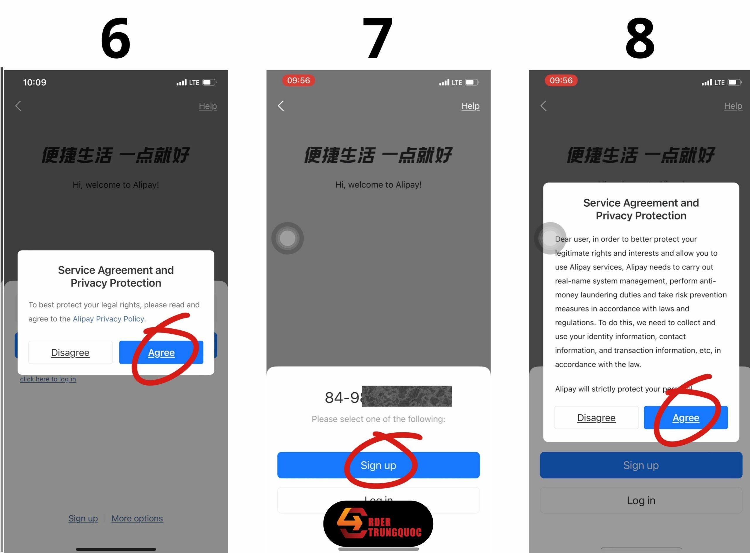 Đăng ký tài khoản taobao trên điện thoại