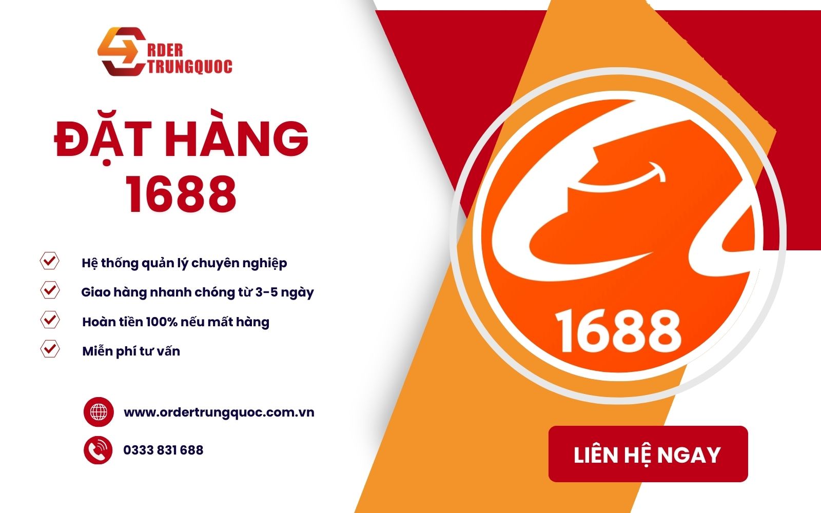 Order Trung Quốc cung cấp dịch vụ đặt hộ hàng 1688com uy tín