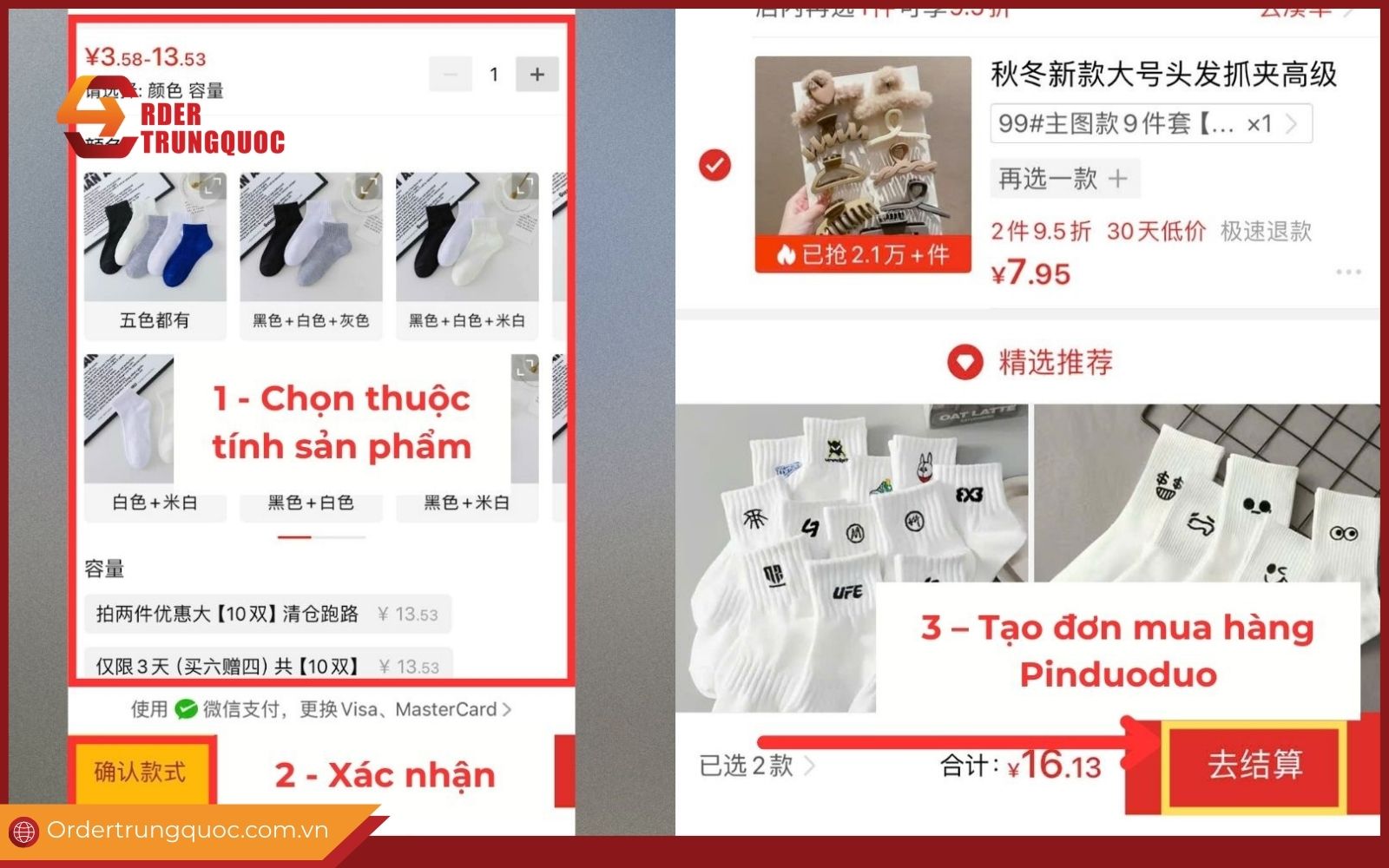 Tiến hành tạo đơn hàng mới