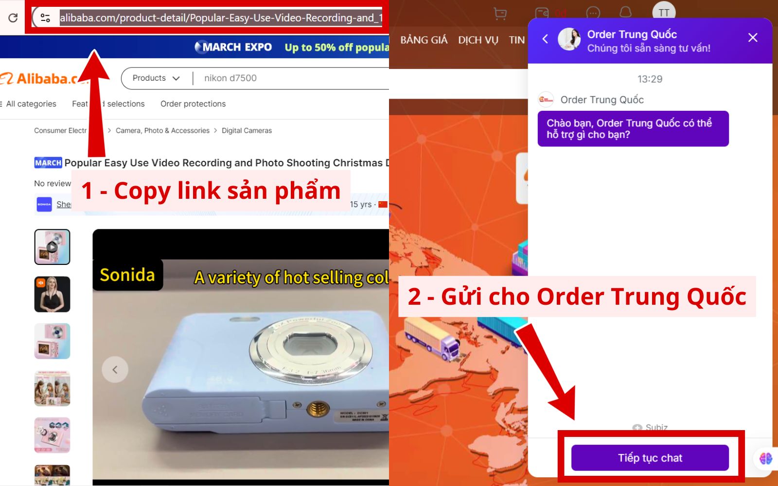 Cách mua hàng trên Alibaba qua dịch vụ của Order Trung Quốc Cách mua hàng trên Alibaba qua dịch vụ của Order Trung Quốc