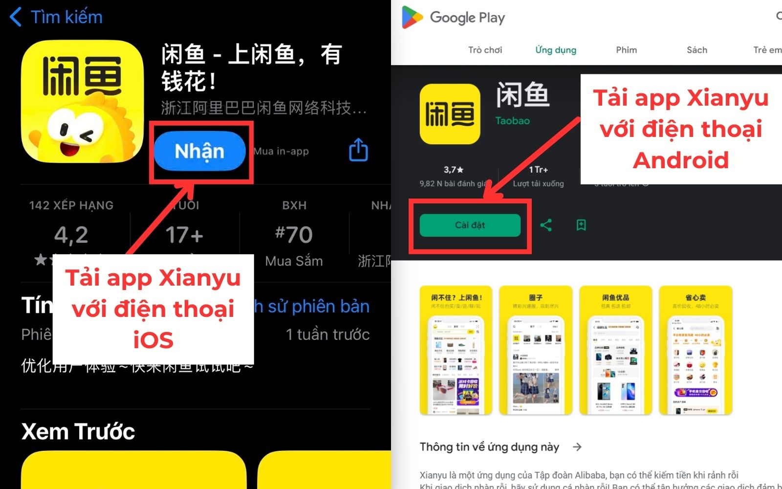 Hướng dẫn cách mua hàng Xianyu không qua trung gian Hướng dẫn cách mua hàng Xianyu không qua trung gian