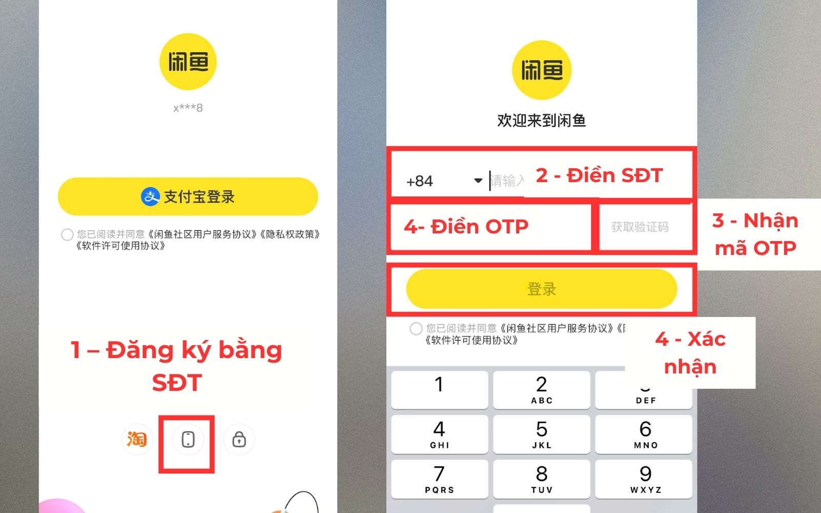 Cách đăng nhập tài khoản order xianyu Cách đăng nhập tài khoản order xianyu