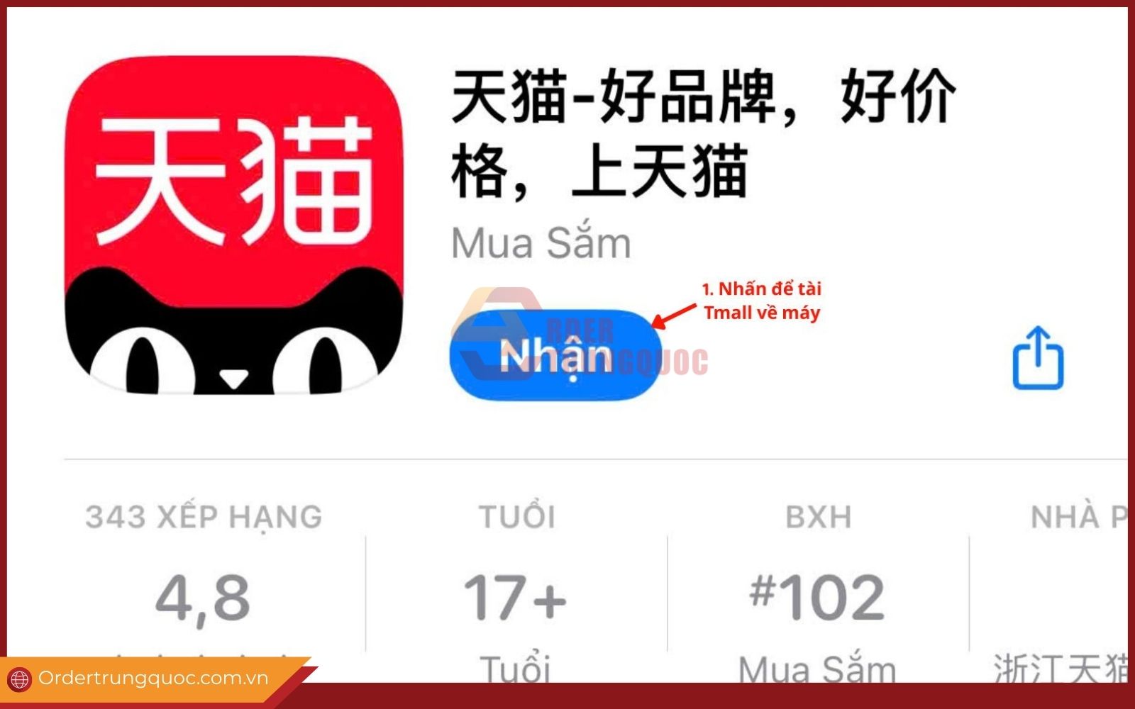 Tải app Tmall về điện thoại