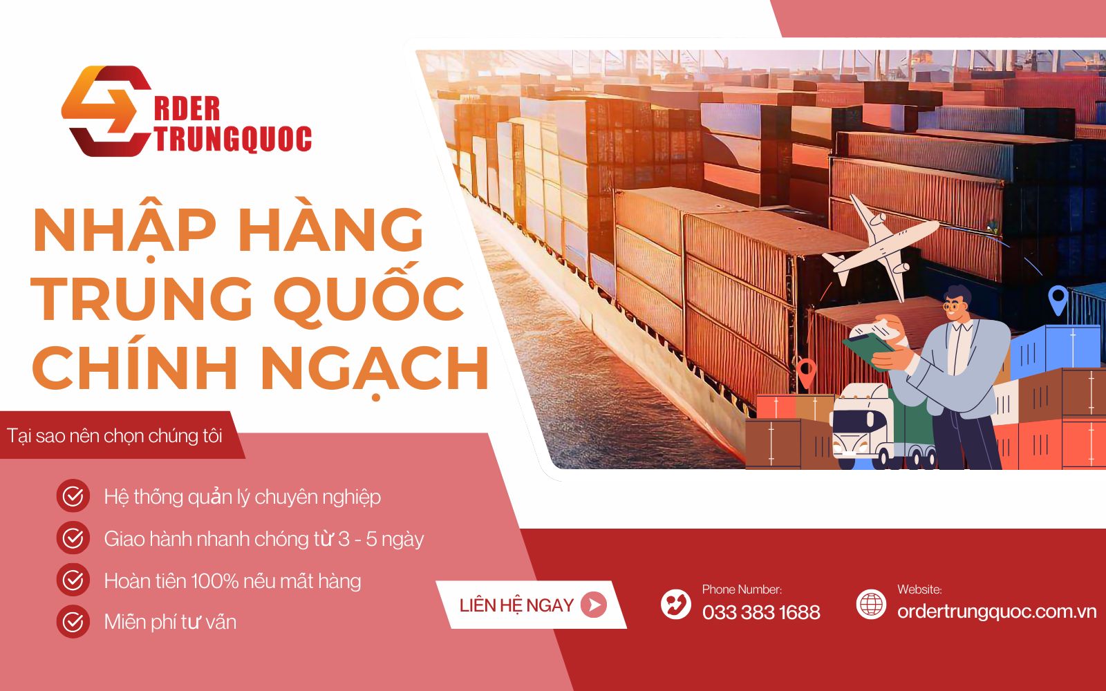 Lựa chọn dịch vụ nhập hàng chính ngạch nội địa Trung Quốc tại Order Trung Quốc