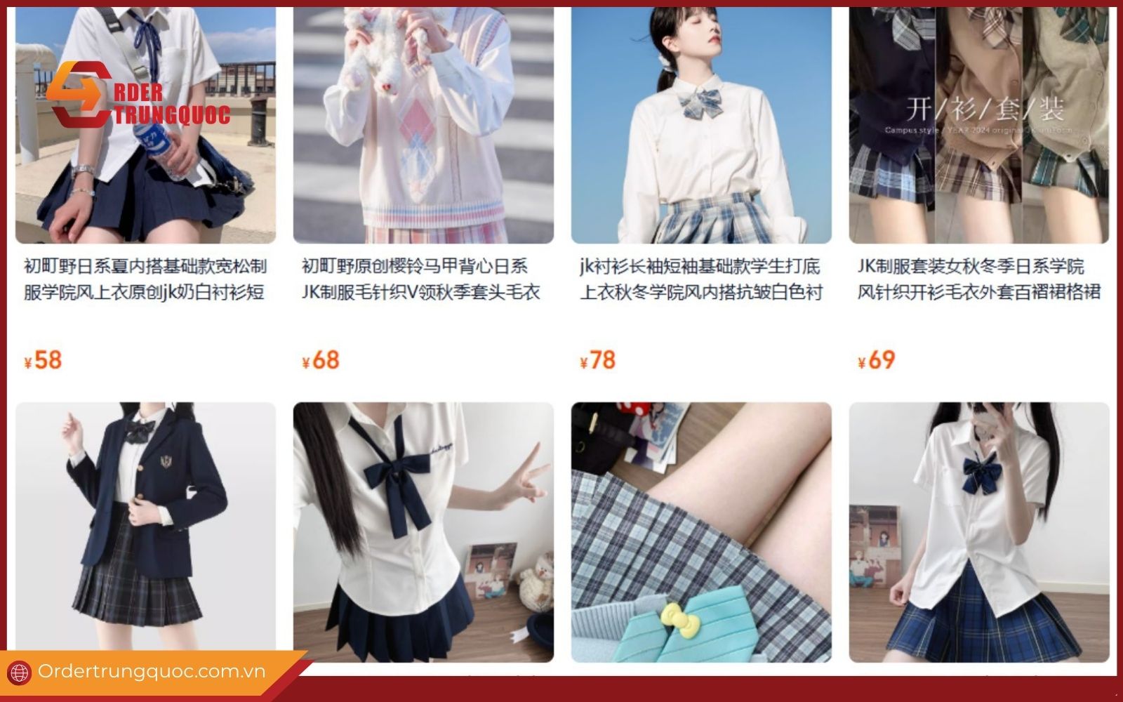Link order chân váy Quảng Châu uy tín