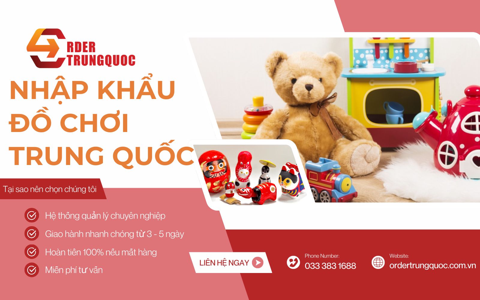 nhập khẩu đồ chơi trẻ em Trung Quốc​ giá tốt cùng Order Trung Quốc