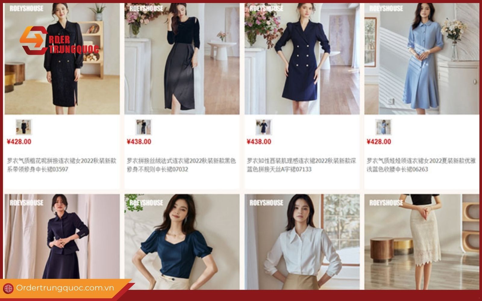 Link bỏ sỉ váy đầm Quảng Châu công sở
