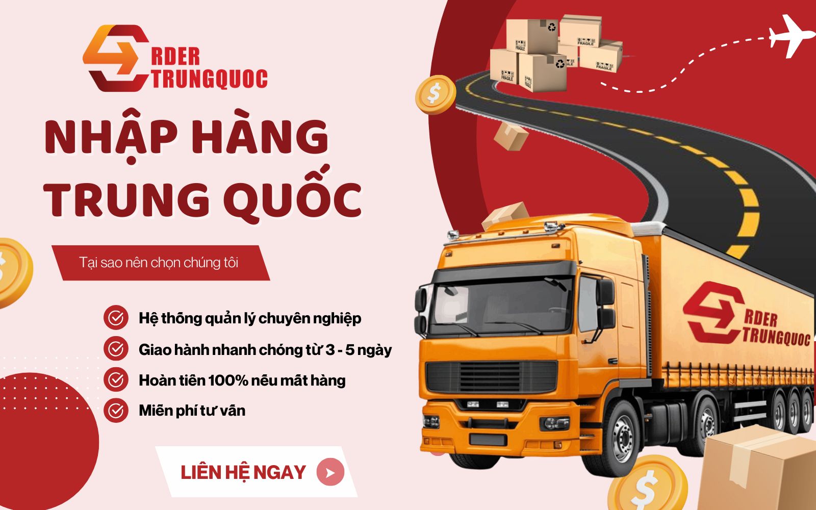 Order Trung Quốc mang đến giải pháp nhập hàng Quảng Châu trọn gói, giá tốt Dịch vụ nhập hàng Quảng Châu giá rẻ, uy tín tại Order Trung Quốc