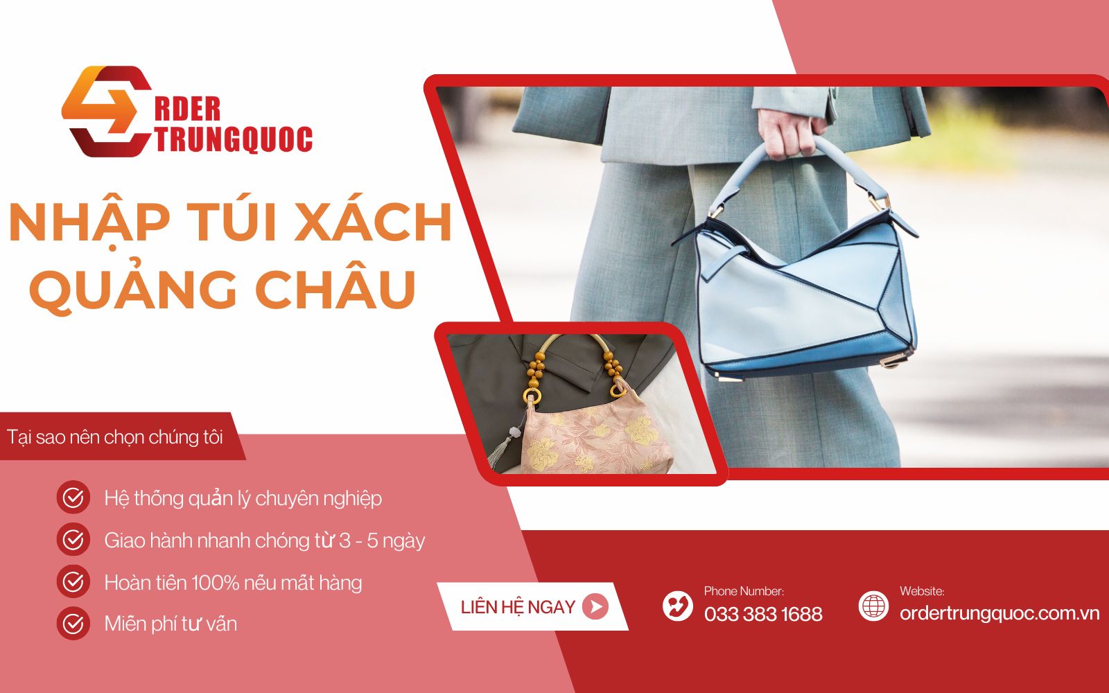 Nhập nguồn hàng túi xách Quảng Châu tại Order Trung Quốc Nhập nguồn hàng túi xách Quảng Châu tại Order Trung Quốc