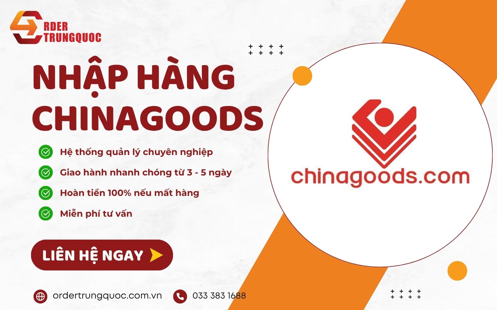 Order Trung Quốc cung cấp dịch vụ nhập hộ hàng Chinagoods trọn gói, an toàn, giá tốt Order Trung Quốc – Công ty order hộ hàng hoá Chinagoods.com phí rẻ