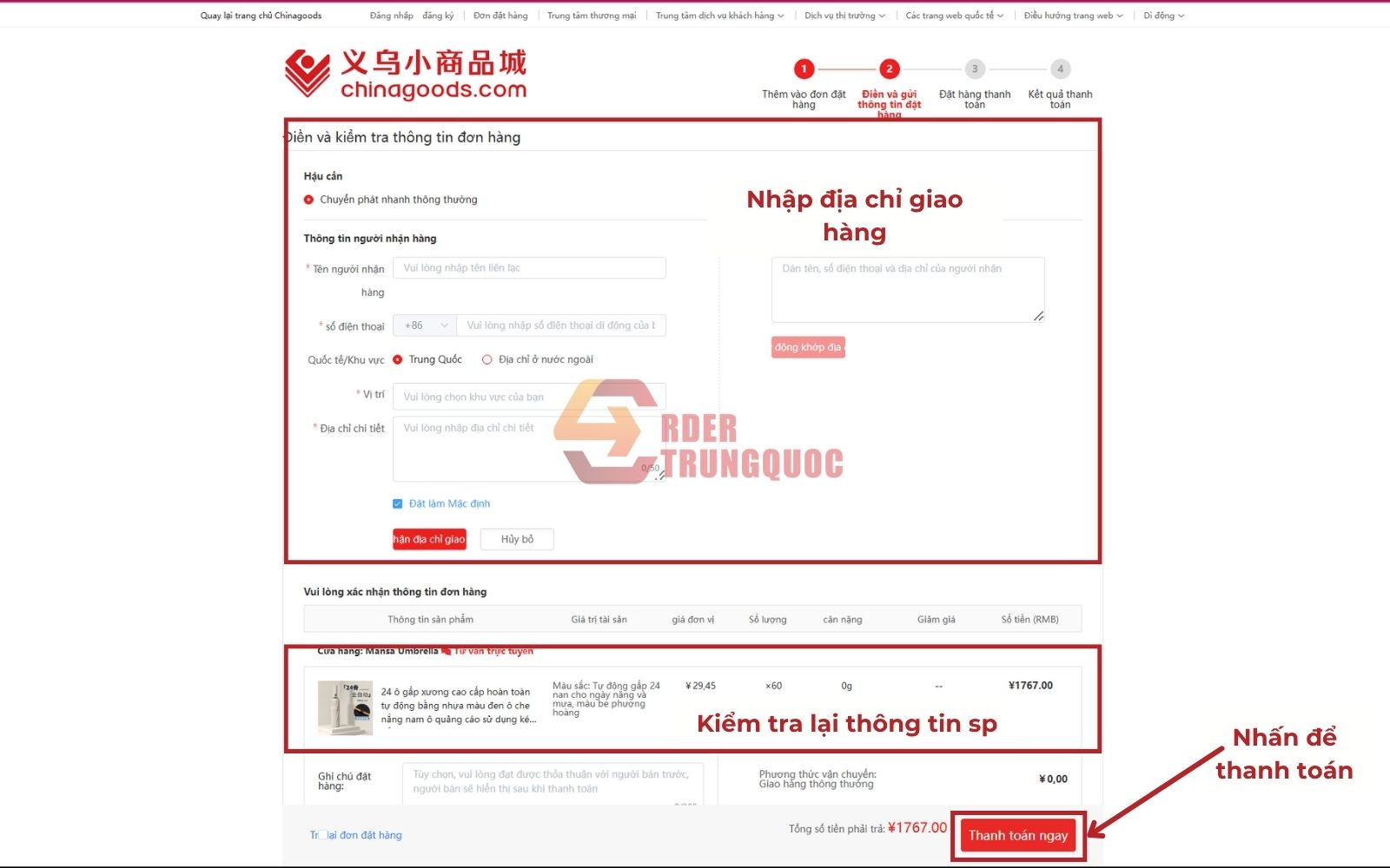 Cách đặt hàng Chinagoods vận chuyển về Việt Nam Cách đặt hàng Chinagoods vận chuyển về Việt Nam