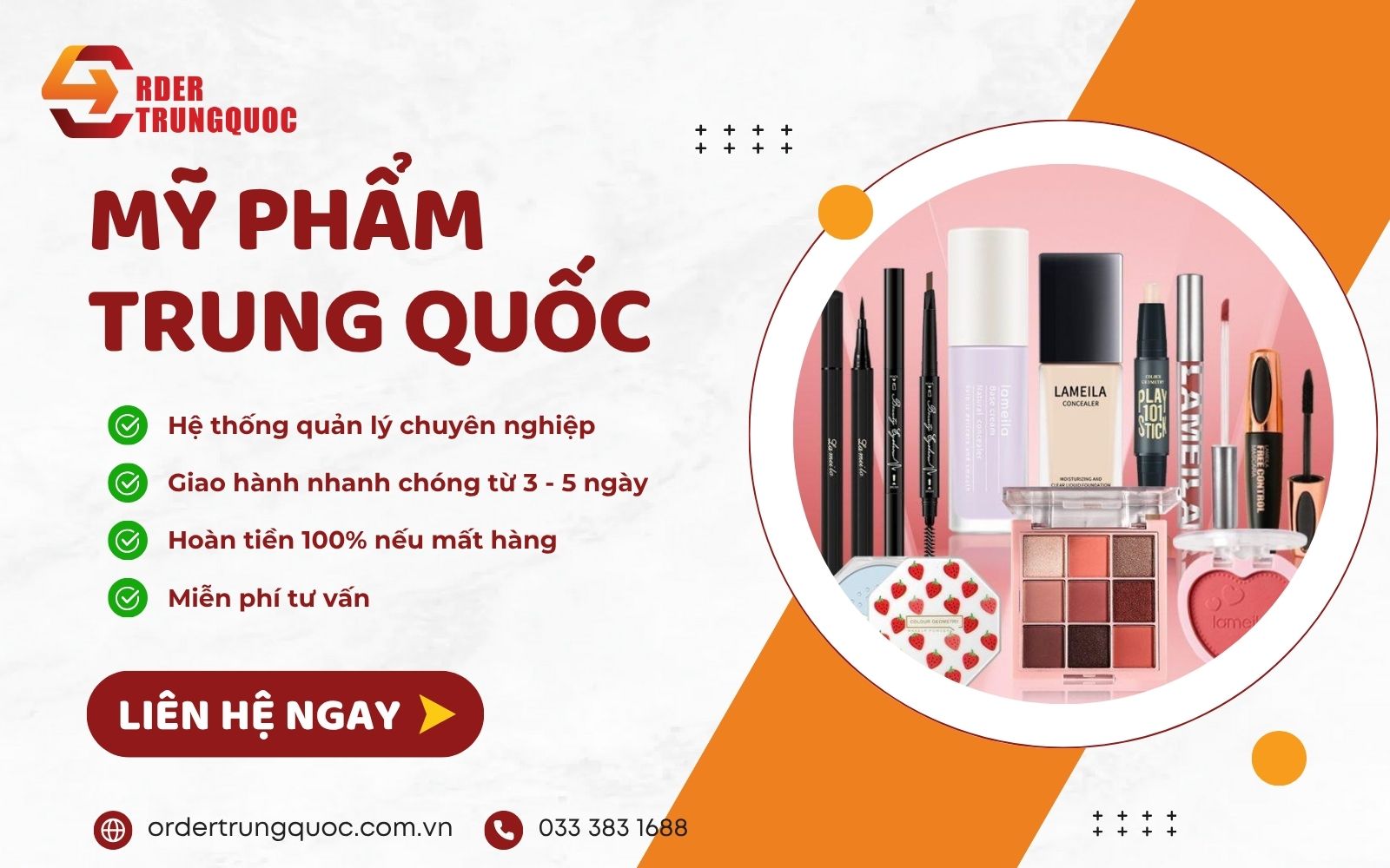 Nguồn hàng mỹ phẩm nội địa Trung Quốc giá sỉ, chất lượng Order Trung Quốc hỗ trợ nhập hàng mỹ phẩm Trung Quốc sỉ lẻ chất lượng