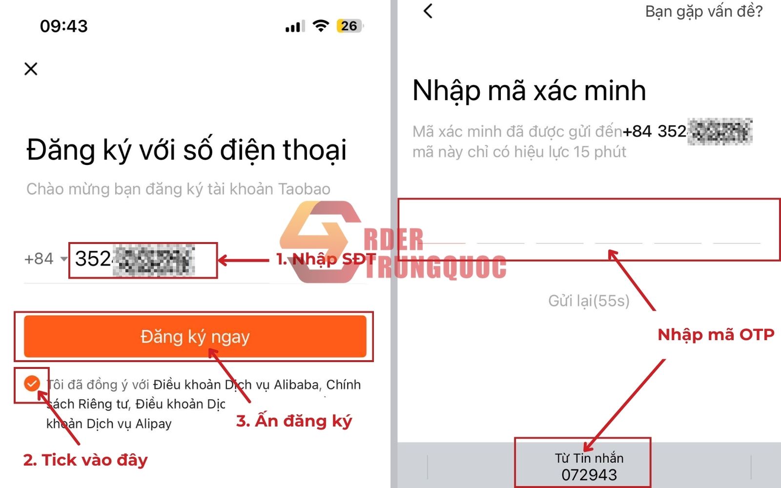 hướng dẫn đăng ký tài khoản taobao 1688 bằng số điện thoại hướng dẫn đăng ký tài khoản taobao 1688 bằng số điện thoại