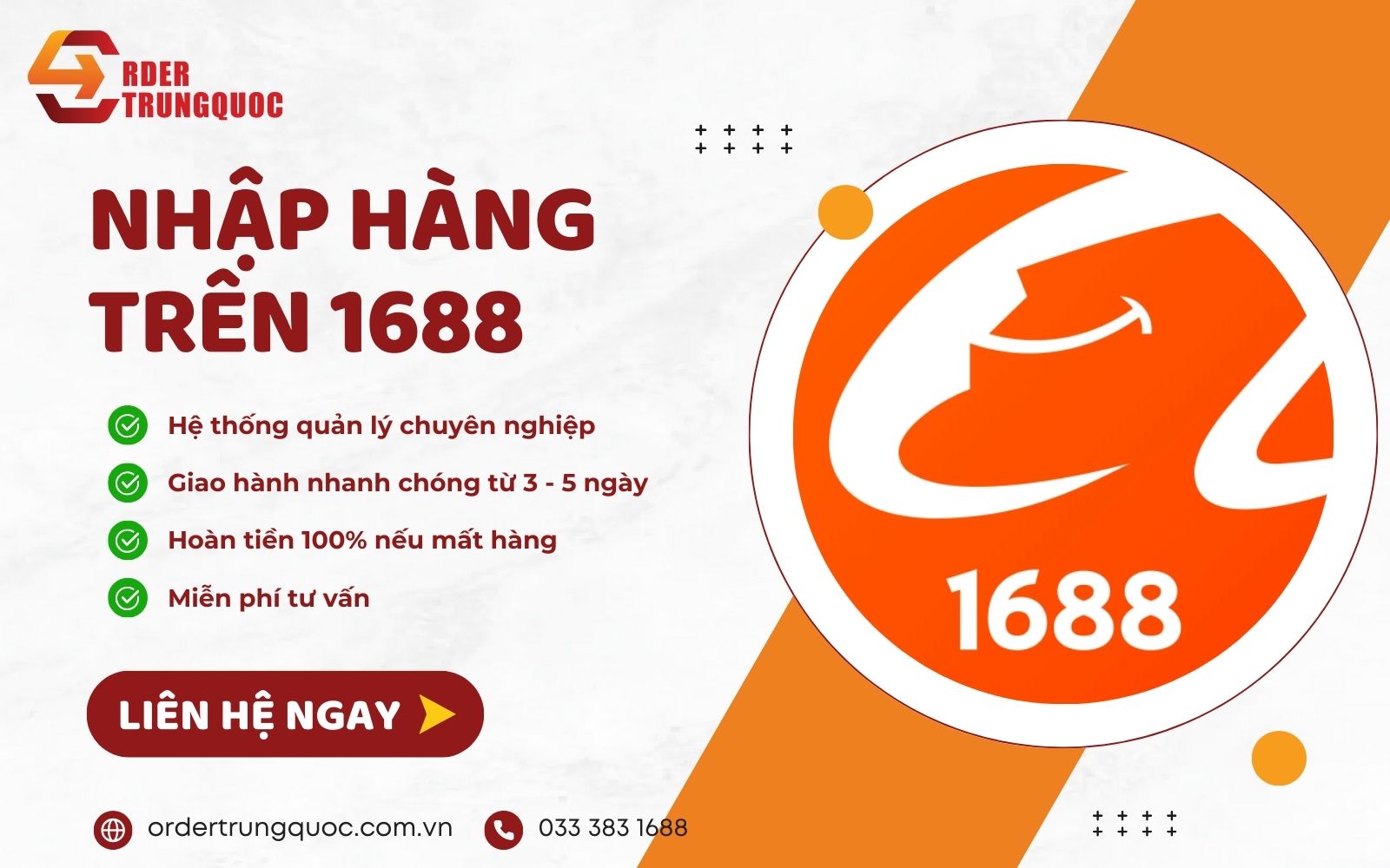 Order Trung Quốc mang đến giải pháp nhập hàng Trung Quốc trọn gói, giao hàng nhanh chóng Đặt hàng 1688 dễ dàng, giá rẻ tận gốc tại Order Trung Quốc