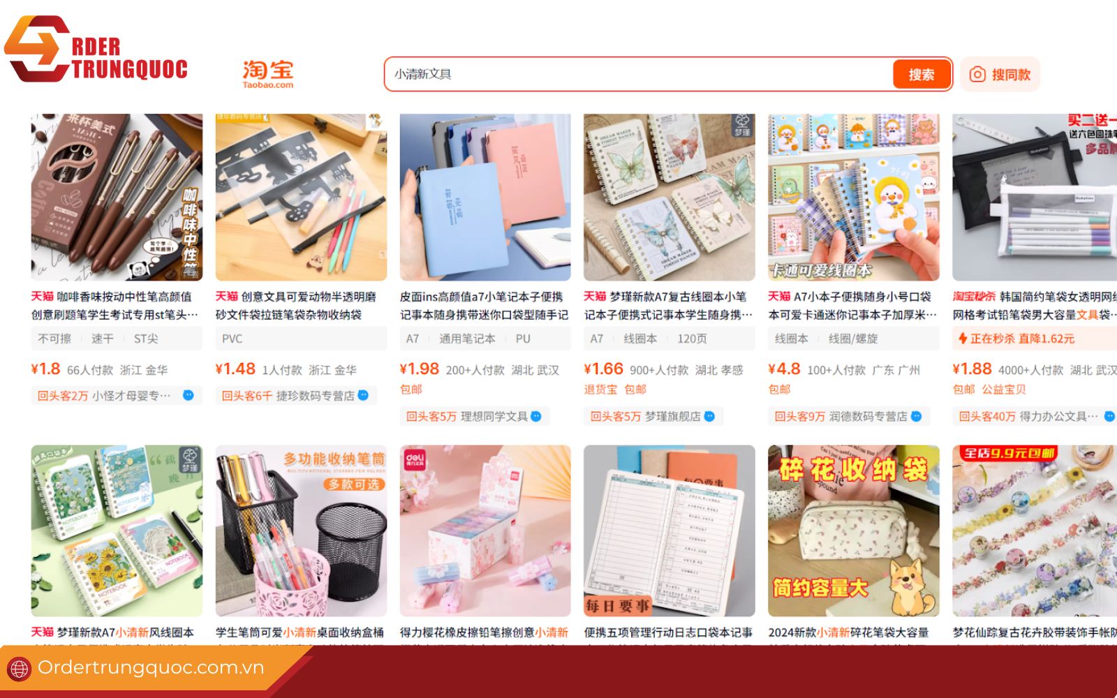 mua sỉ sản phẩm giá 5k từ Trung Quốc