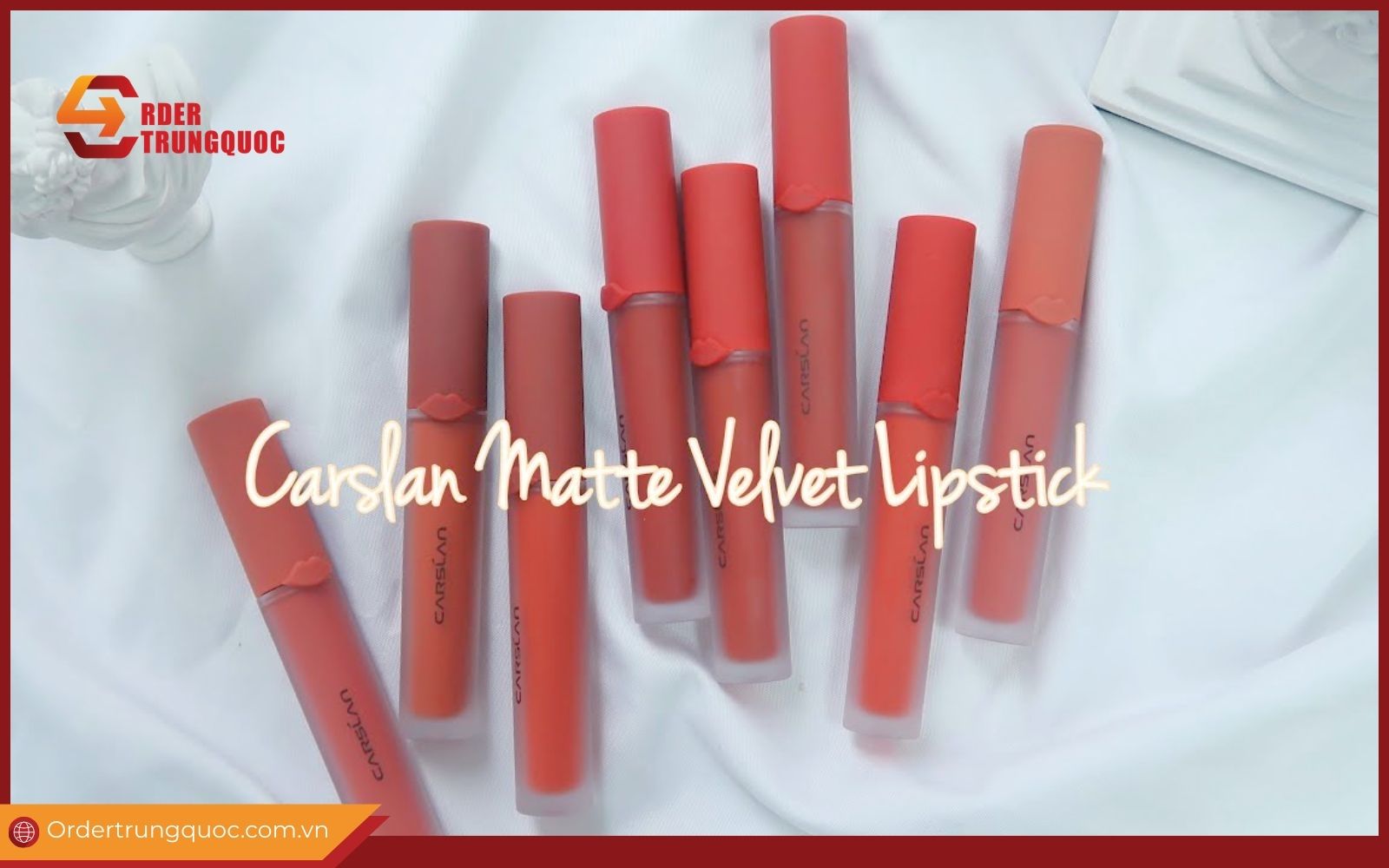 Dòng son nội địa Carslan Matte Velvet Lipstick Dòng son nội địa Carslan Matte Velvet Lipstick