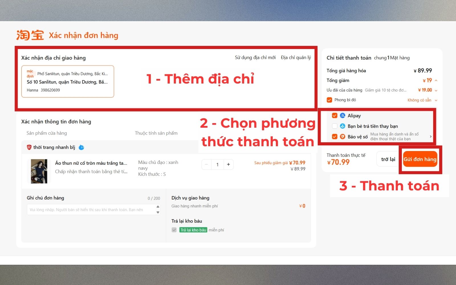 Đặt hàng online nội địa Trung bằng Tiếng Việt Đặt hàng online nội địa Trung bằng Tiếng Việt