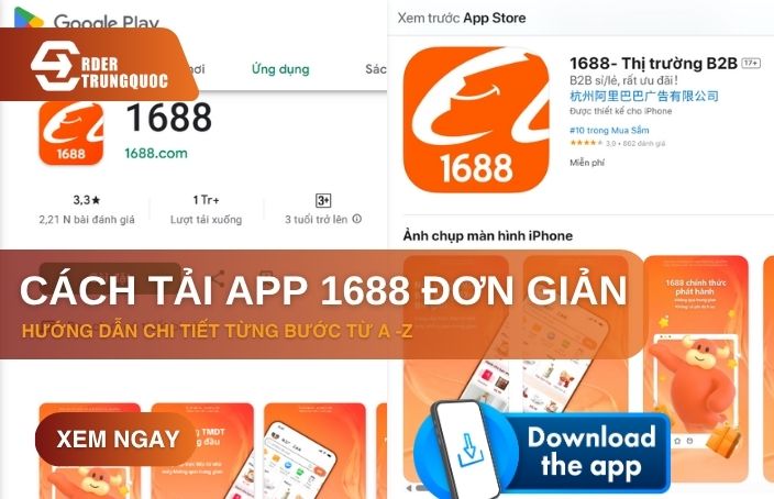 Hướng dẫn cách tải app 1688 đơn giản, nhanh chóng