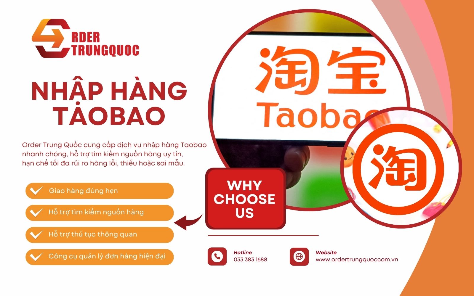 Mua hộ hàng Taobao không cần tạo tài khoản tại Order Trung Quốc