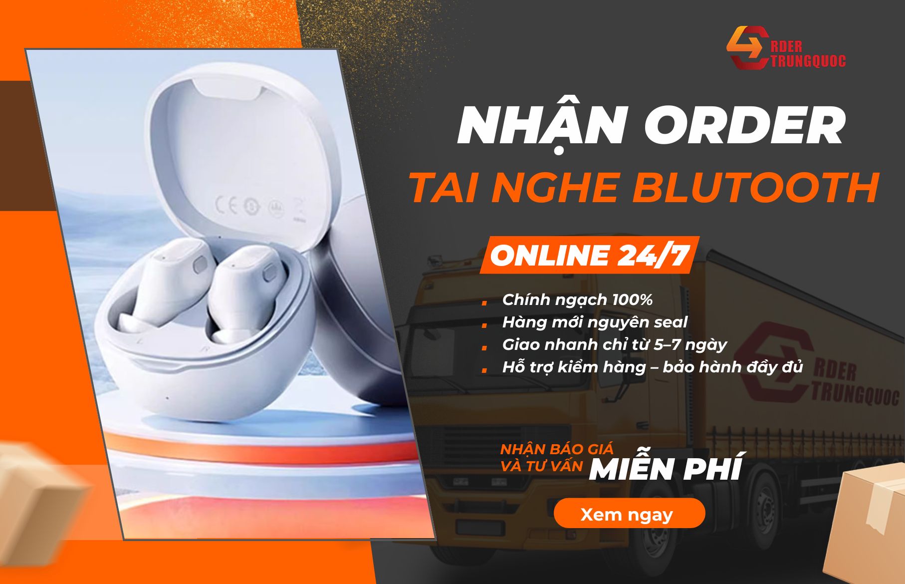 Order Trung Quốc hỗ trợ tìm nguồn cung cấp tai nghe trung quốc