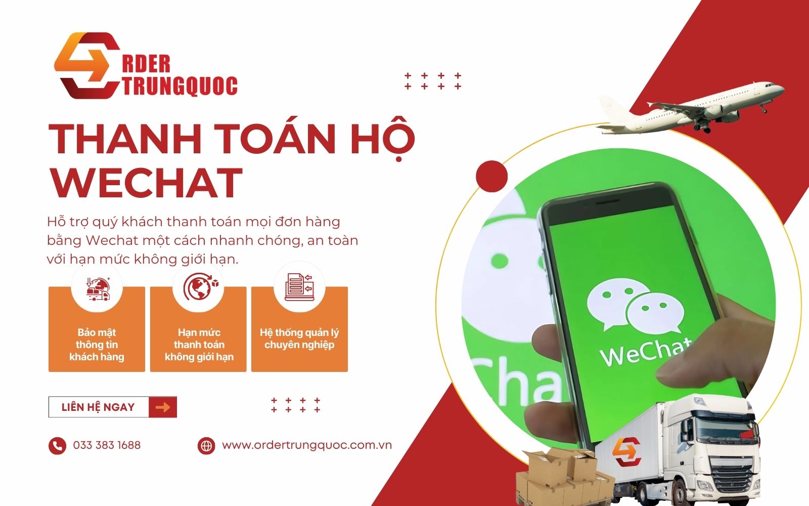 Order Trung Quốc - Dịch vụ thanh toán hộ Wechat uy tín