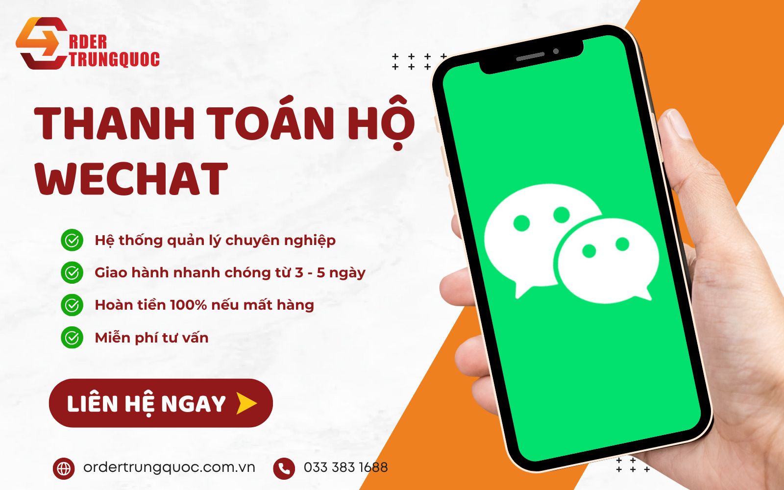 Dịch vụ thanh toán hộ Wechat an toàn, uy tín tại Order Trung Quốc
