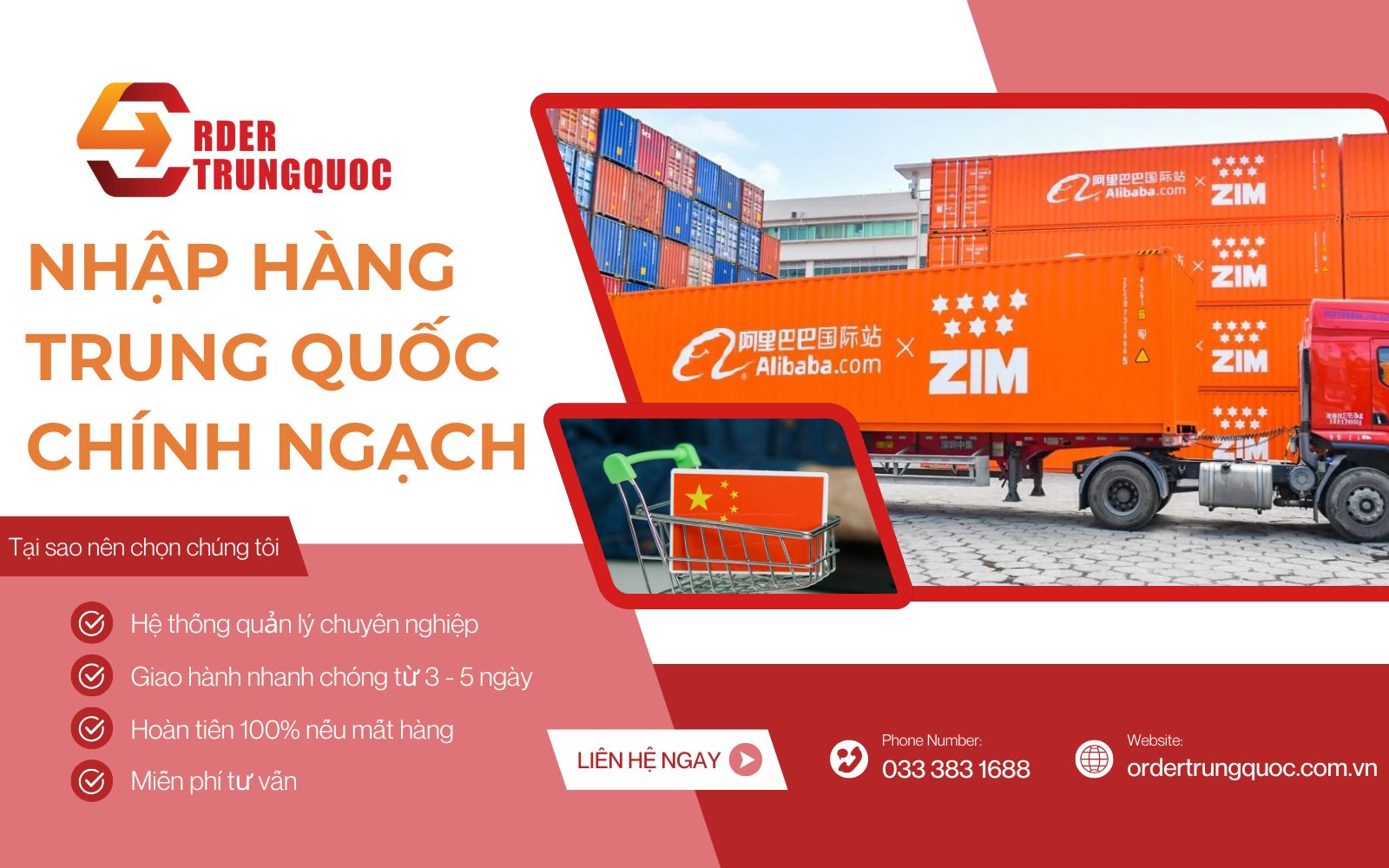 Nhập hộ hàng Trung Quốc có hóa đơn uy tín tại Order Trung Quốc